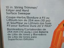 Black & Decker 20Volt Lithium String Trimmer & Surface Sweeper - Photo 4