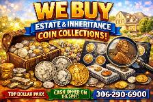 We purchase inherited coin collections