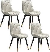 Brand New Set of 4 Modern PU Upholstered Dining Chairs $449