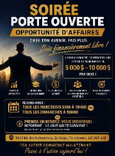 SOIRÉE PORTE OUVERTE ENTREPRENEURS – FORMATION