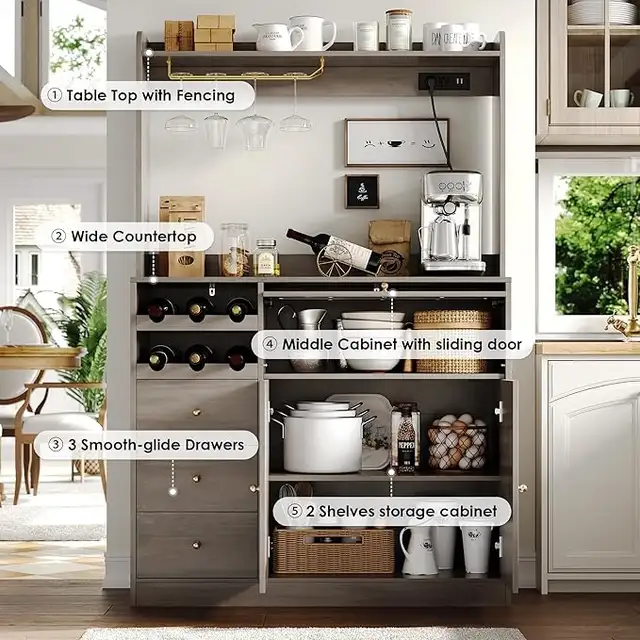 Brand New Pantry Cabinet, 170x40x104.5cm Special $199 - Photo 5