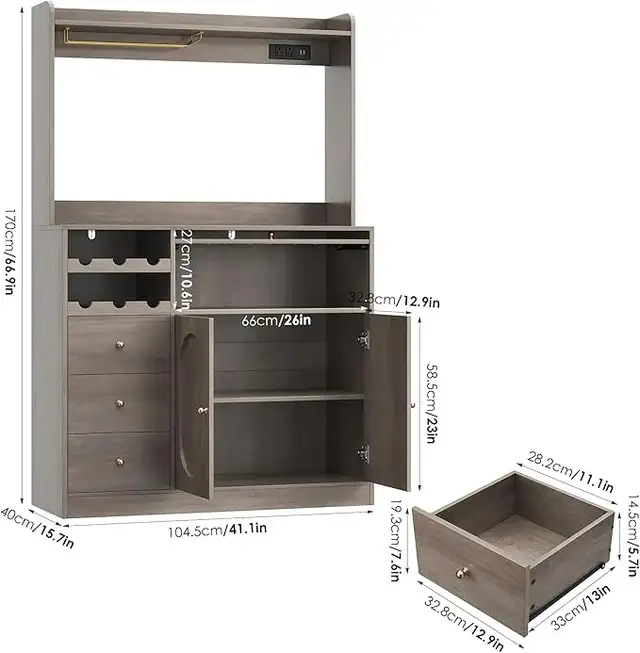 Brand New Pantry Cabinet, 170x40x104.5cm Special $199 - Photo 6