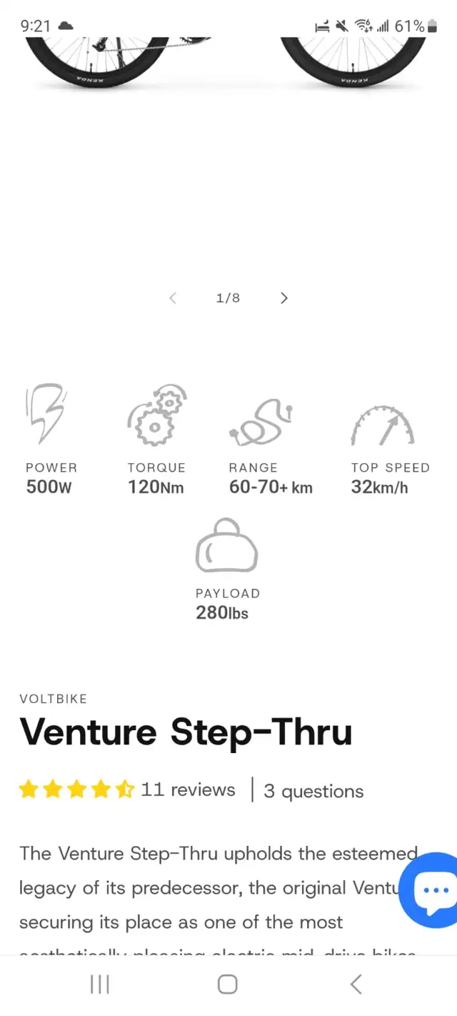 New Volt Venture 2, Step thru ebike - Photo 7