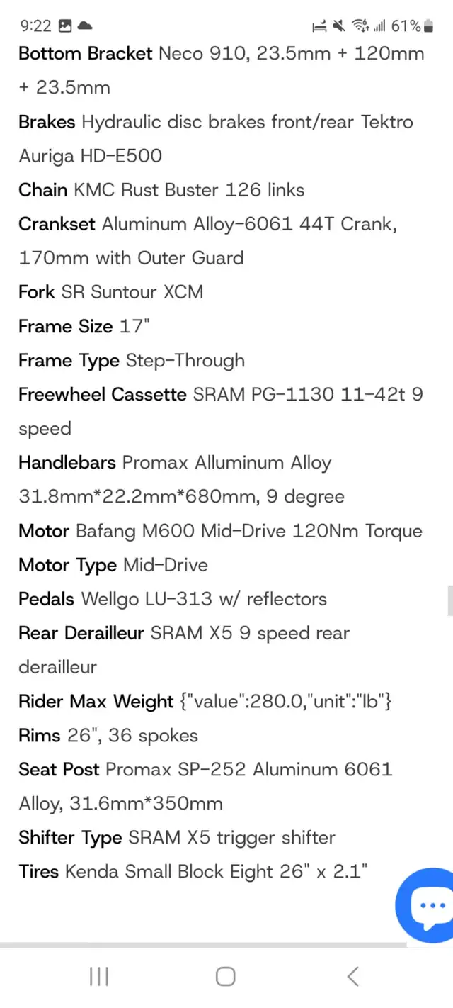 New Volt Venture 2, Step thru ebike - Photo 8