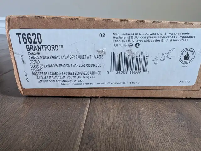 Brand New Moen Chrome Bathroom Faucet For Sale - Photo 6