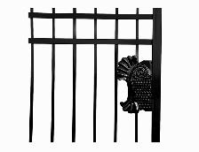 Portail en métal pour petite clôture 4'x4'