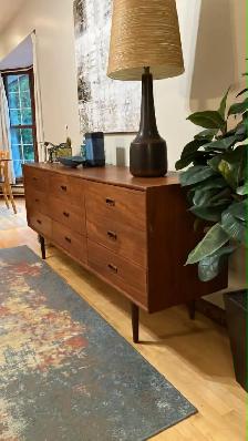 Mid century. Teak TECK. Crédence, buffet, commode, bahut televis