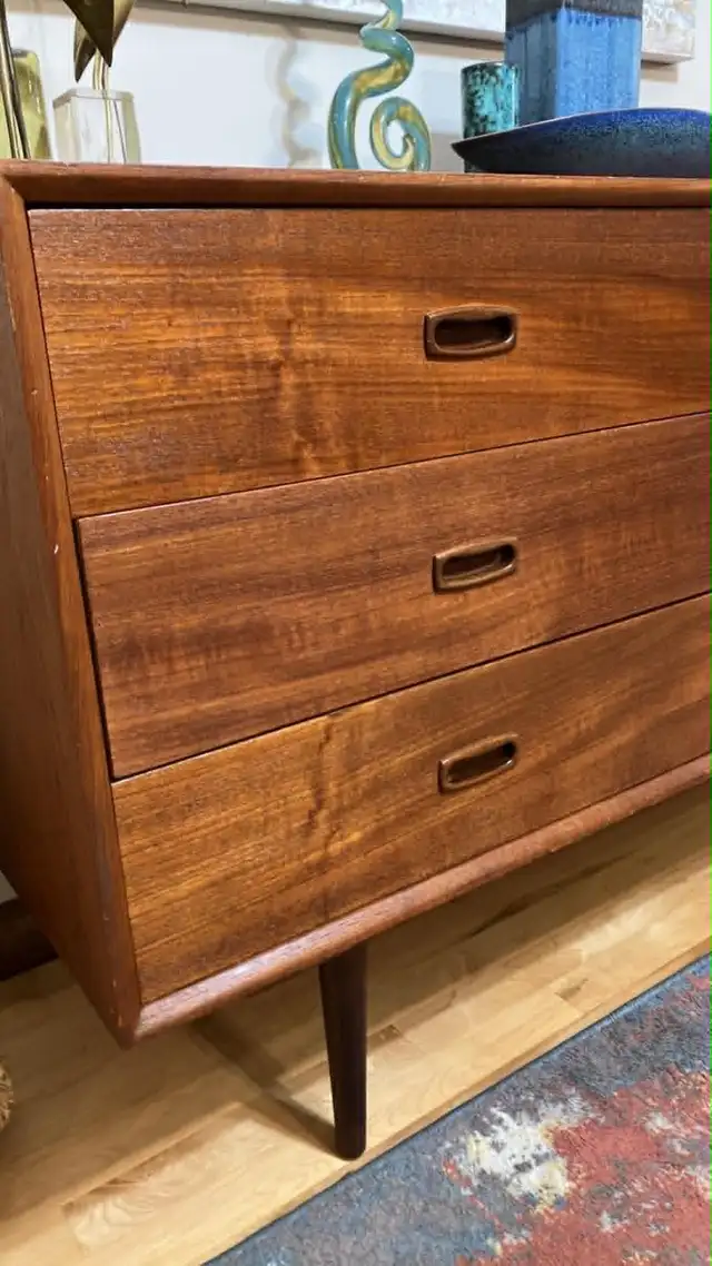 Mid century. Teak TECK. Crédence, buffet, commode, bahut televis - Photo 2