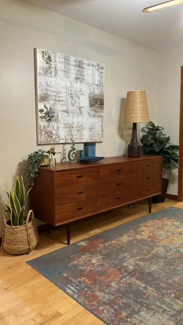 Mid century. Teak TECK. Crédence, buffet, commode, bahut televis - Photo 10