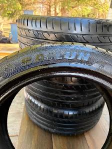Four tires for sale.