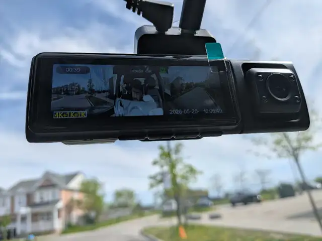 4k dashcam  installation (3 channel 128gb memory card)