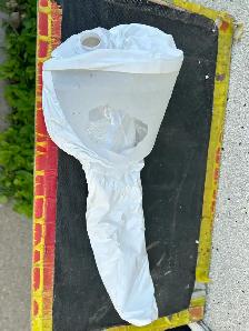 Maintenance-free DISPOSABLE sand blasting hood/ OR REUSEABLE