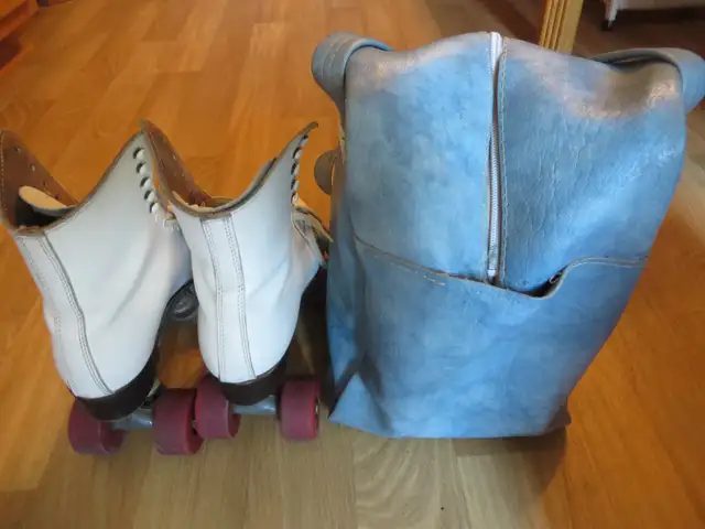 PATINS A ROULETTES VINTAGE TB ETAT ET SAC - Photo 3