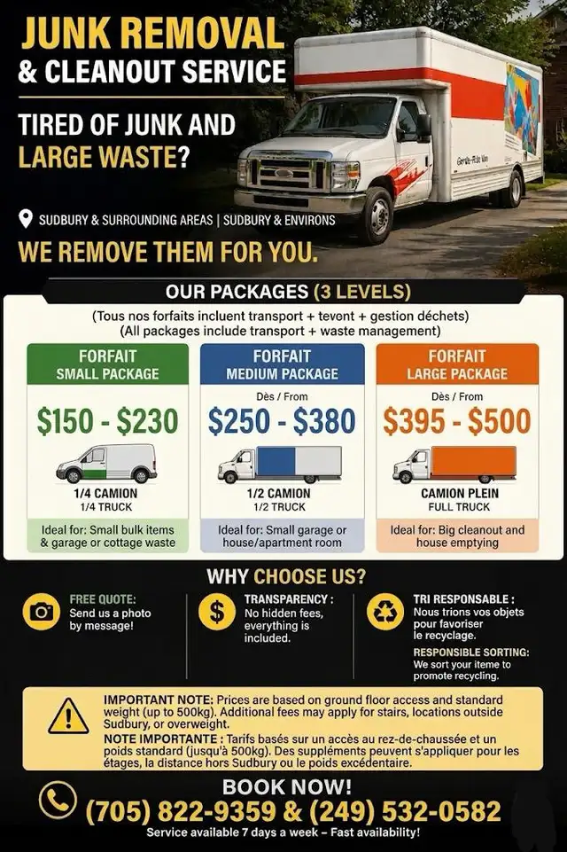 Junk Removal & Cleanout Service – Sudbury & Areas