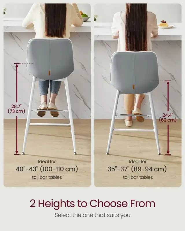 Brand New Modern Set of 2 PU Bar Stools Special $178 - Photo 8