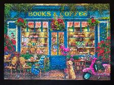 1000pc Eurographics 'Books & Coffee' Puzzle - Like New! - Photo 3