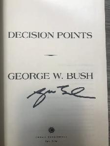 Real Signature of President George W. Bush - Photo 2