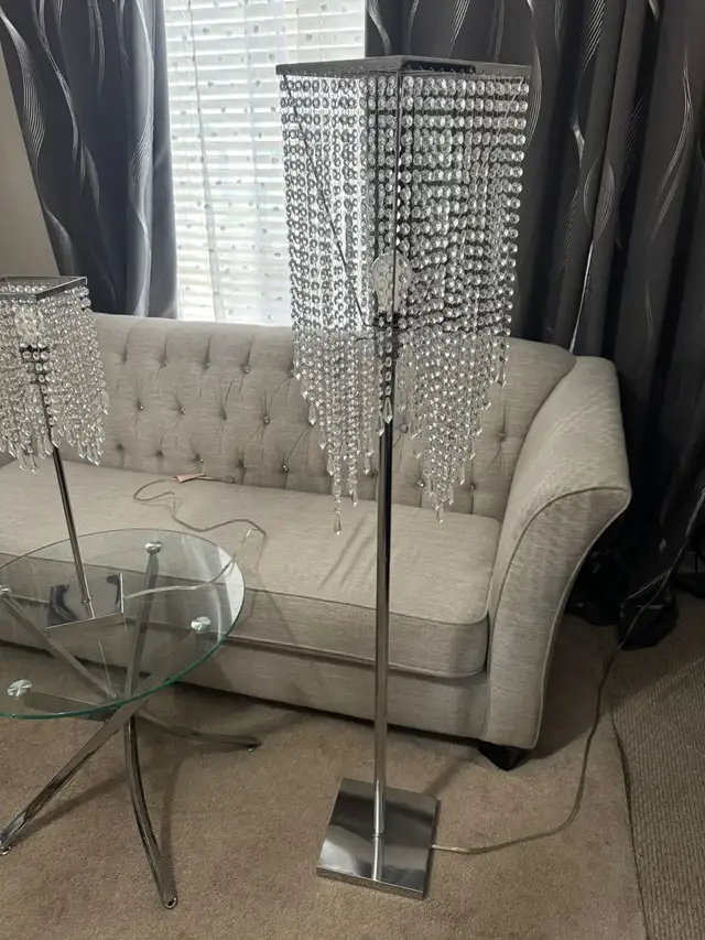 Crystal Floor lights and crystal table lights set - Photo 4