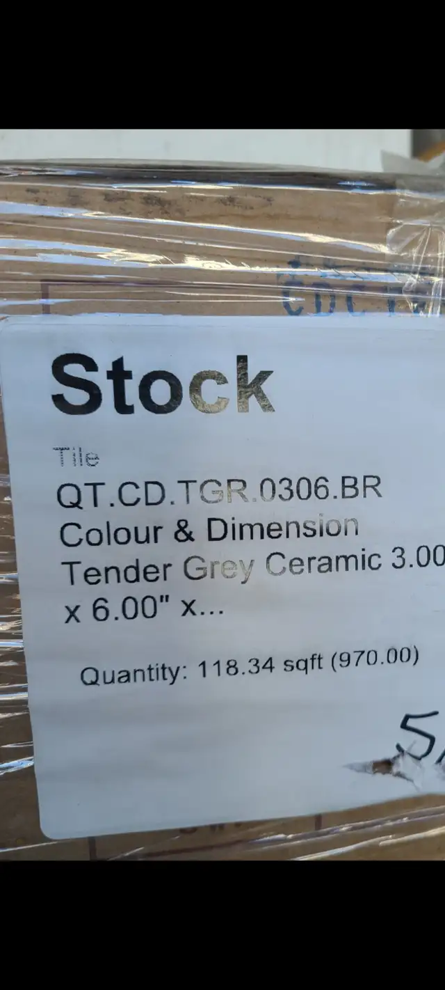New Wall Tile 3x6 inches Tender grey color $ 85.00 for all 3 box - Photo 2