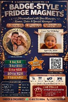 Custom Photo Fridge Magnets | Personalized | Return Gifts - Photo 4