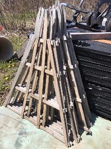 solid oak trellises