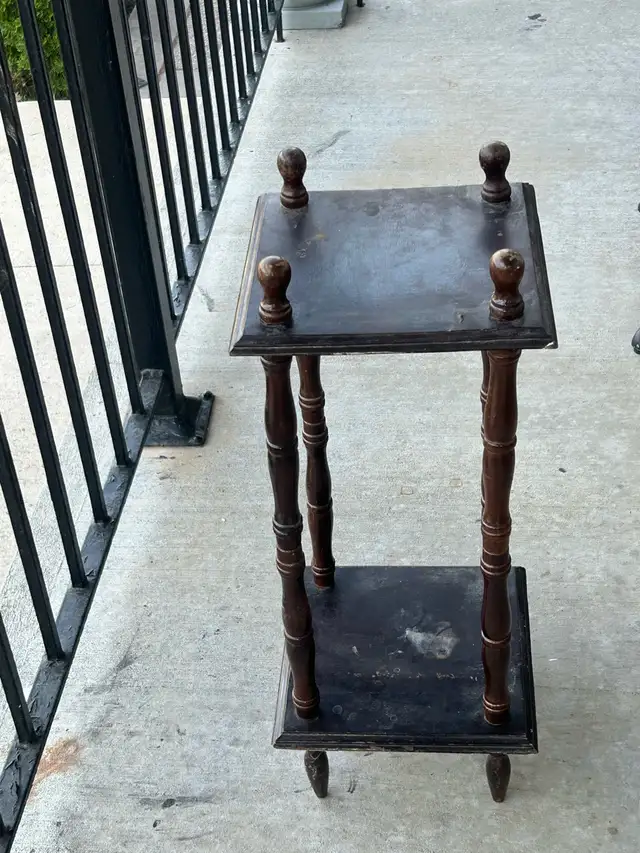 Wood Plant Stand