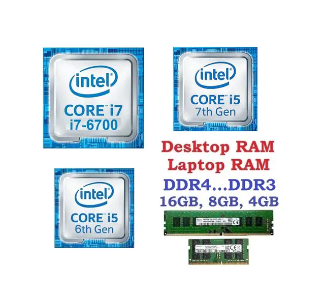 Intel CPU: i7-7700, i7-6700, i5-8500, i5-8400, i5-7500, i5-6500 - Photo 2