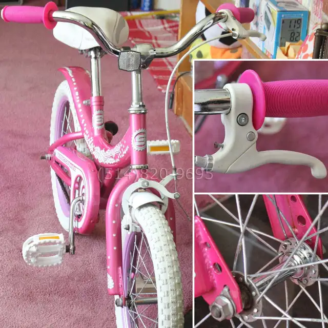 Vélo enfant 16' fille Cream Soda beach cruiser et freins à main - Photo 3
