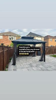 installation any brand of gazebo