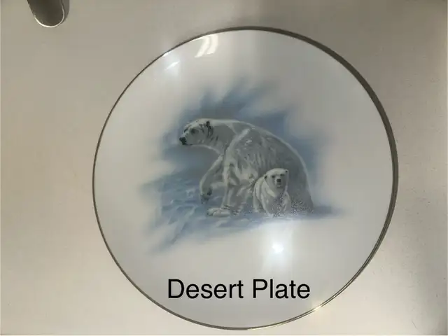 Vintage Fine Bone China - Polar Bears 26 piece set - Photo 4