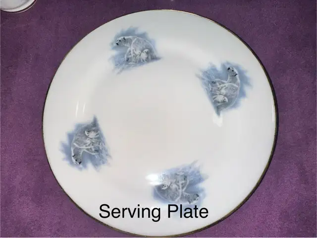 Vintage Fine Bone China - Polar Bears 26 piece set - Photo 5