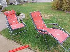 Zero gravity chairs