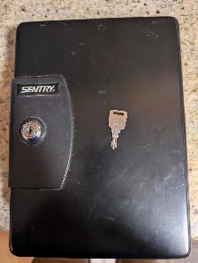 Sentry Black Keyed Safe Box
