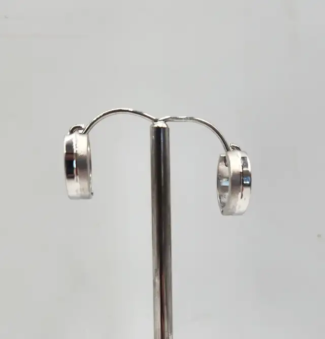 10k Gold Earrings / Hoops / Diamond Studs / Opals / Aquamarines - Photo 5