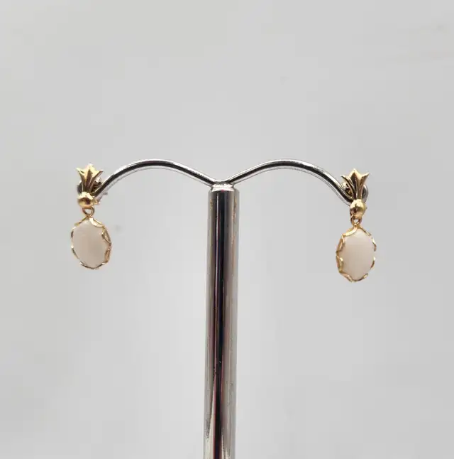 10k Gold Earrings / Hoops / Diamond Studs / Opals / Aquamarines - Photo 6