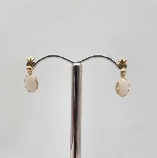 10k Gold Earrings / Hoops / Diamond Studs / Opals / Aquamarines - Photo 6
