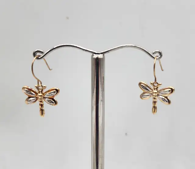 10k Gold Earrings / Hoops / Diamond Studs / Opals / Aquamarines - Photo 7
