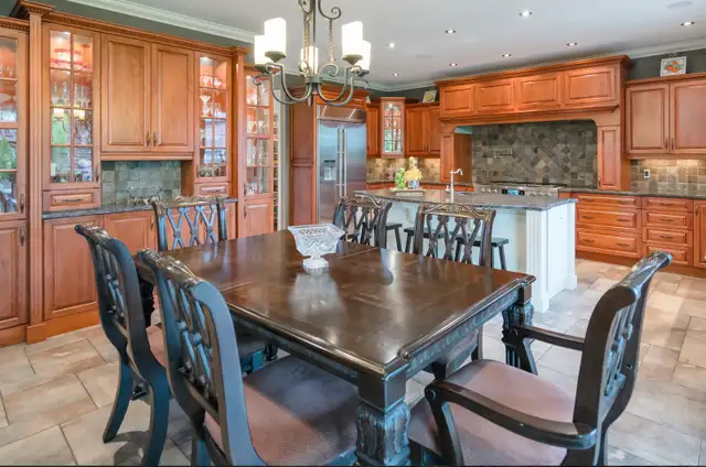 Solid Wood Dining Set - Ashley Furniture - Photo 2