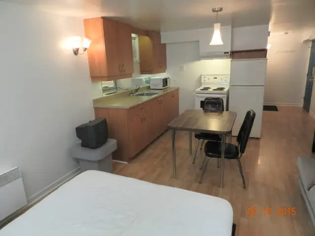 Loft 1 1/2, chambre avec commodités, dans maison privée