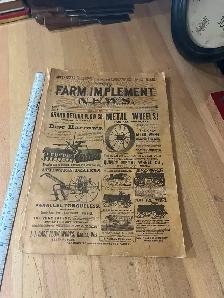 1889 Farm Implement News 85 page catalog