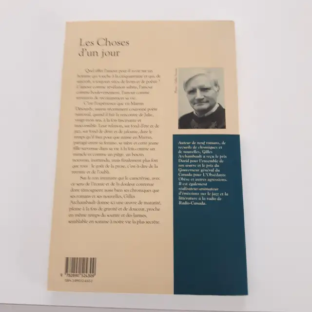 ROMAN NEUF DE GILLES ARCHAMBAULT LES CHOSES D'UN JOUR 148PA$5.00 - Photo 2