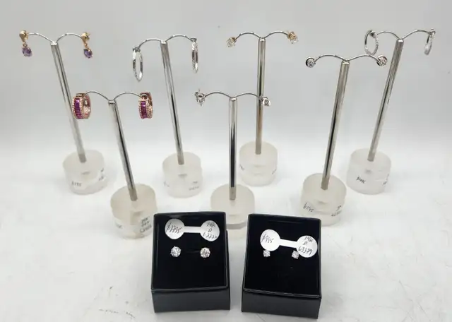 14k Gold Earrings / Hoops / Diamond Studs / Rubies / Amethyst