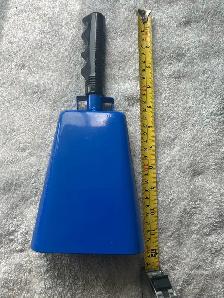 Blue Hand Held Cowbell