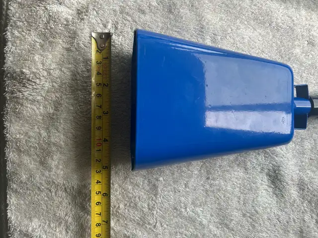 Blue Hand Held Cowbell - Photo 3