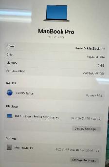 Apple 16' 2021 MacBook Pro Laptop M1 Pro - 16GB RAM - 1TB SSD - Photo 4