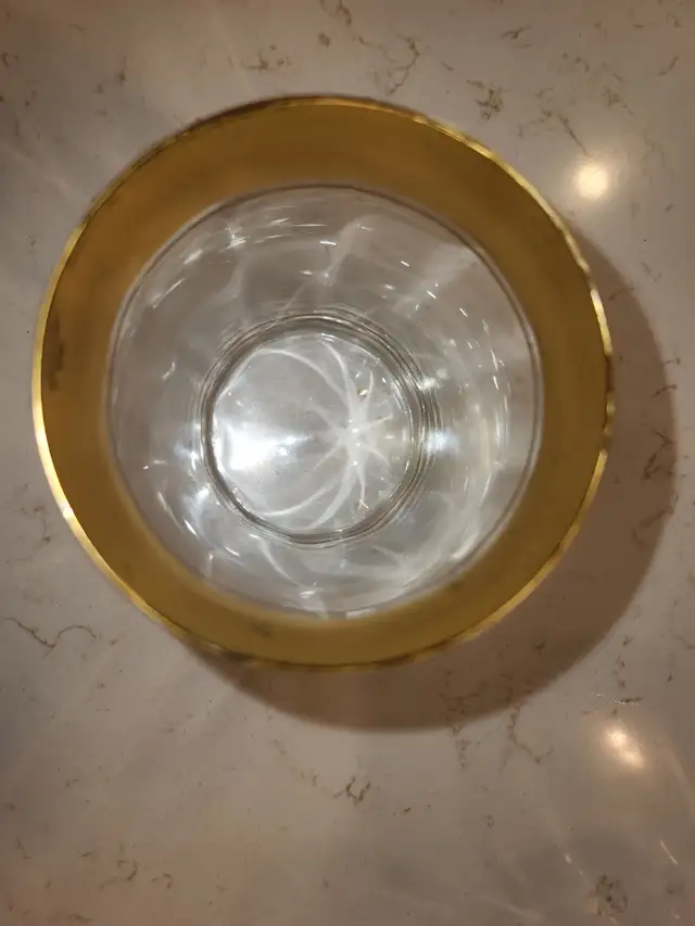 Set de 20 magnifiques verres fins vintage avec dorures - Photo 3