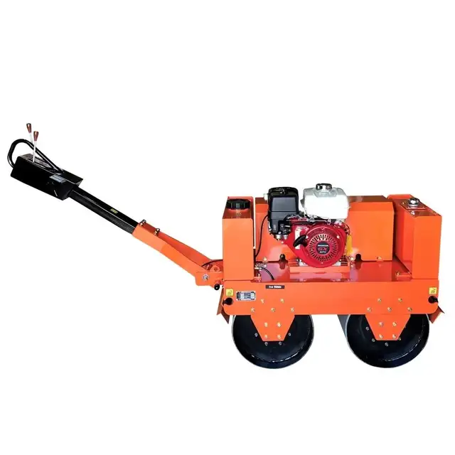 Honda GX270 Walk-Behind Double Drum Vibratory Road Roller 550Kg