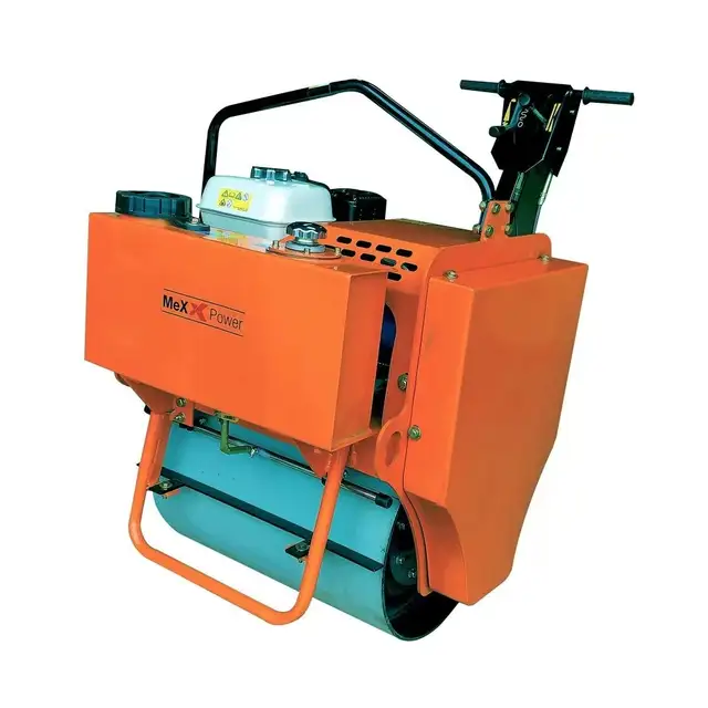 WalkBehind Single Drum Vibratory Asphalt Road Roller Honda GX160 - Photo 4
