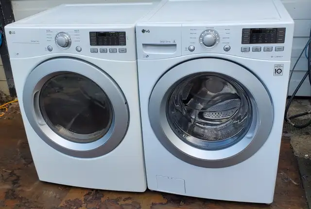 LG Front Loading washer / Dryer pair - Stackable, Working clean - Photo 2