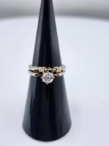 18 Kt. White Gold Cast Engagement Ring - 0.46ct. (#7517)